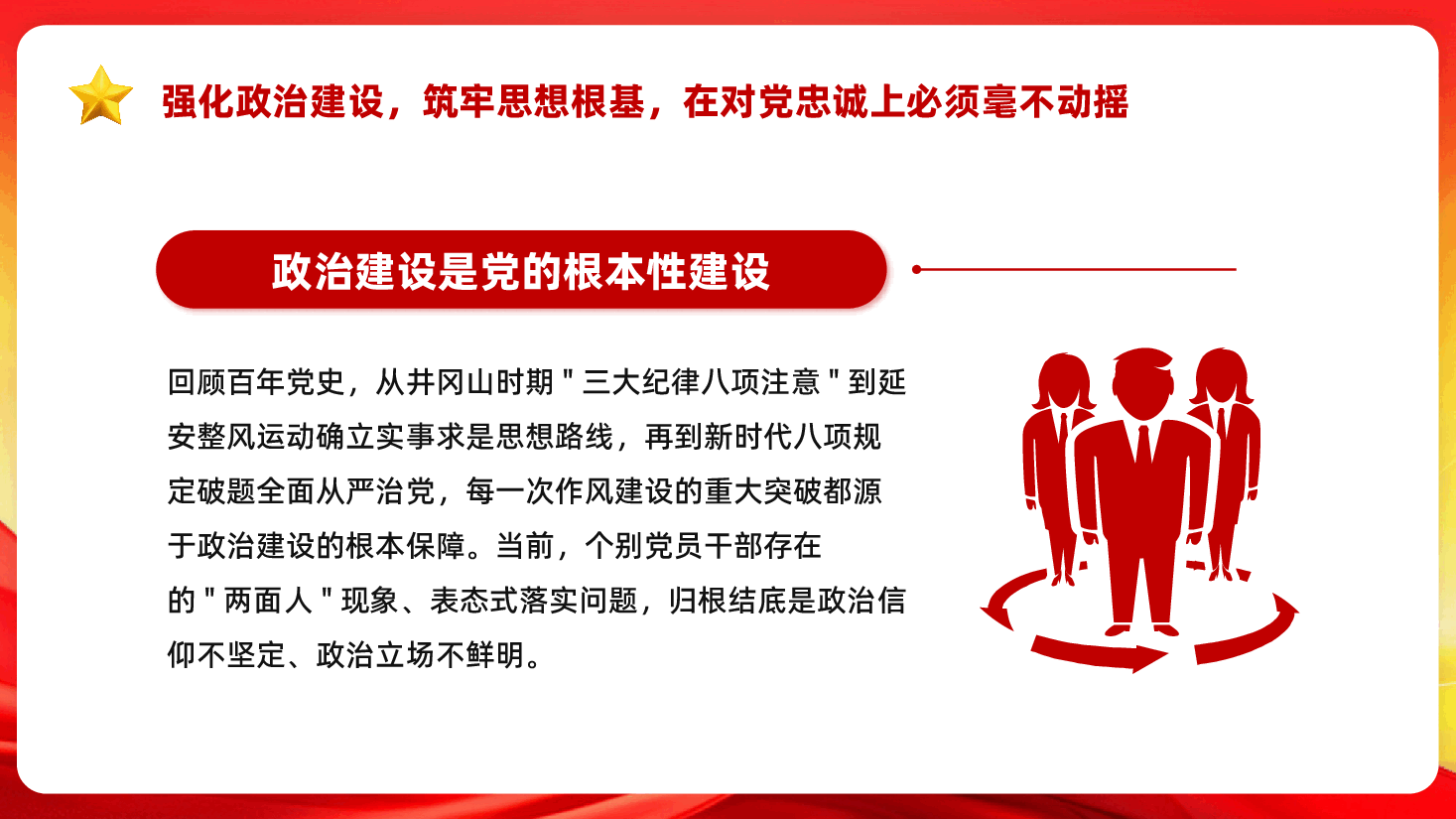 红色以钉钉子精神持续推动作风建设向纵深发展全面从严治党教育党课PPT.pptx,第4页预览