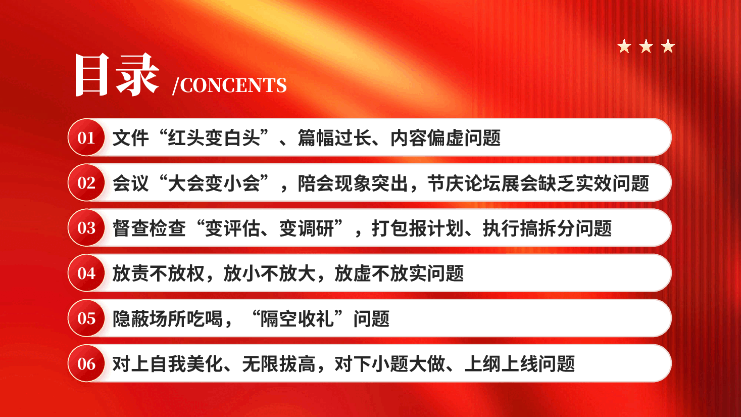 红色党的作风建设隐形变异作风问题的检视与整改全面从严治党专题党课PPT.pptx，第3页预览
