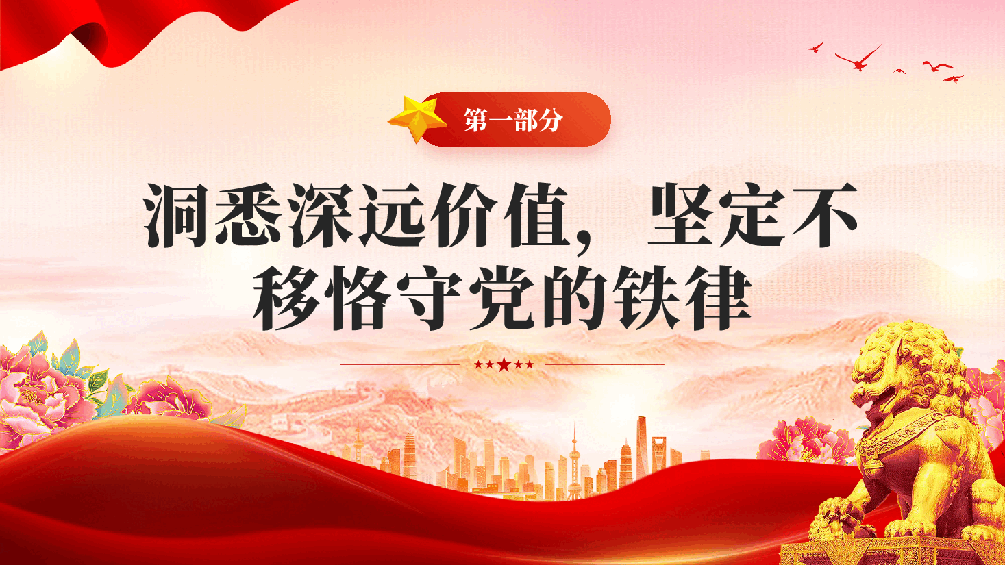红色守纪律讲规矩做一名合格的党员干部2026守纪律讲规矩学习专题党课PPT.pptx,第4页预览