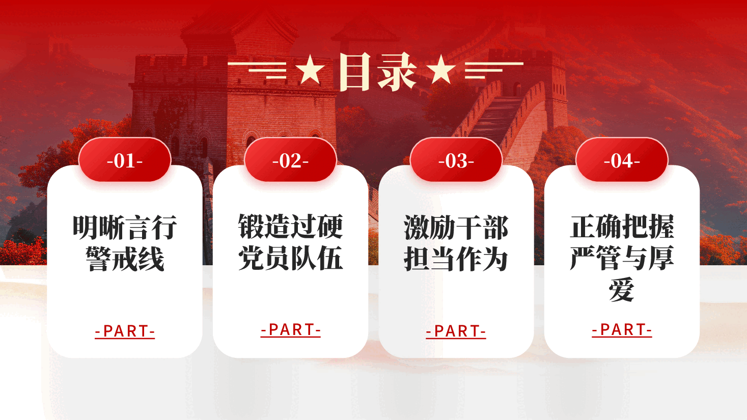 红色增强党纪学习教育针对性实效性推动全面从严治党向纵深发展党课PPT.pptx,第3页预览