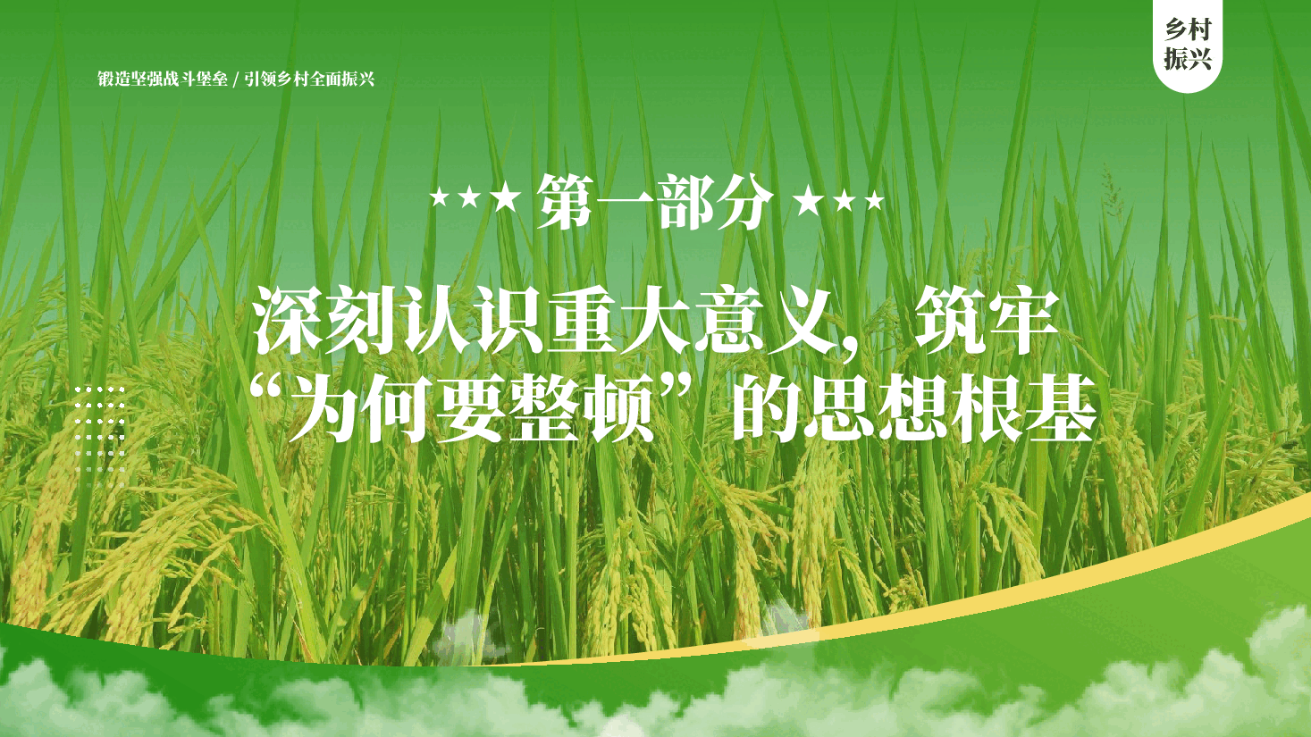 绿色锻造坚强战斗堡垒引领乡村全面振兴基层党组织整顿提升专题党课PPT.pptx,第4页预览