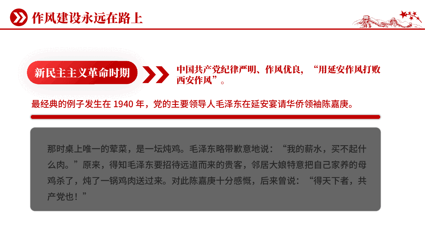 红色作风建设永远在路上党员干部党风作风建设党课PPT.pptx,第3页预览