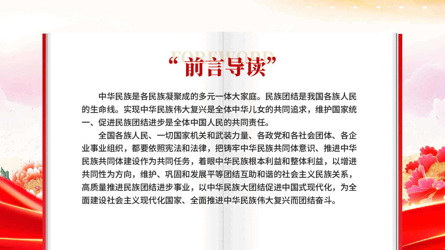 红色学习解读中华人民共和国民族团结进步促进法民族团结专题党课PPT.pptx,第4页预览