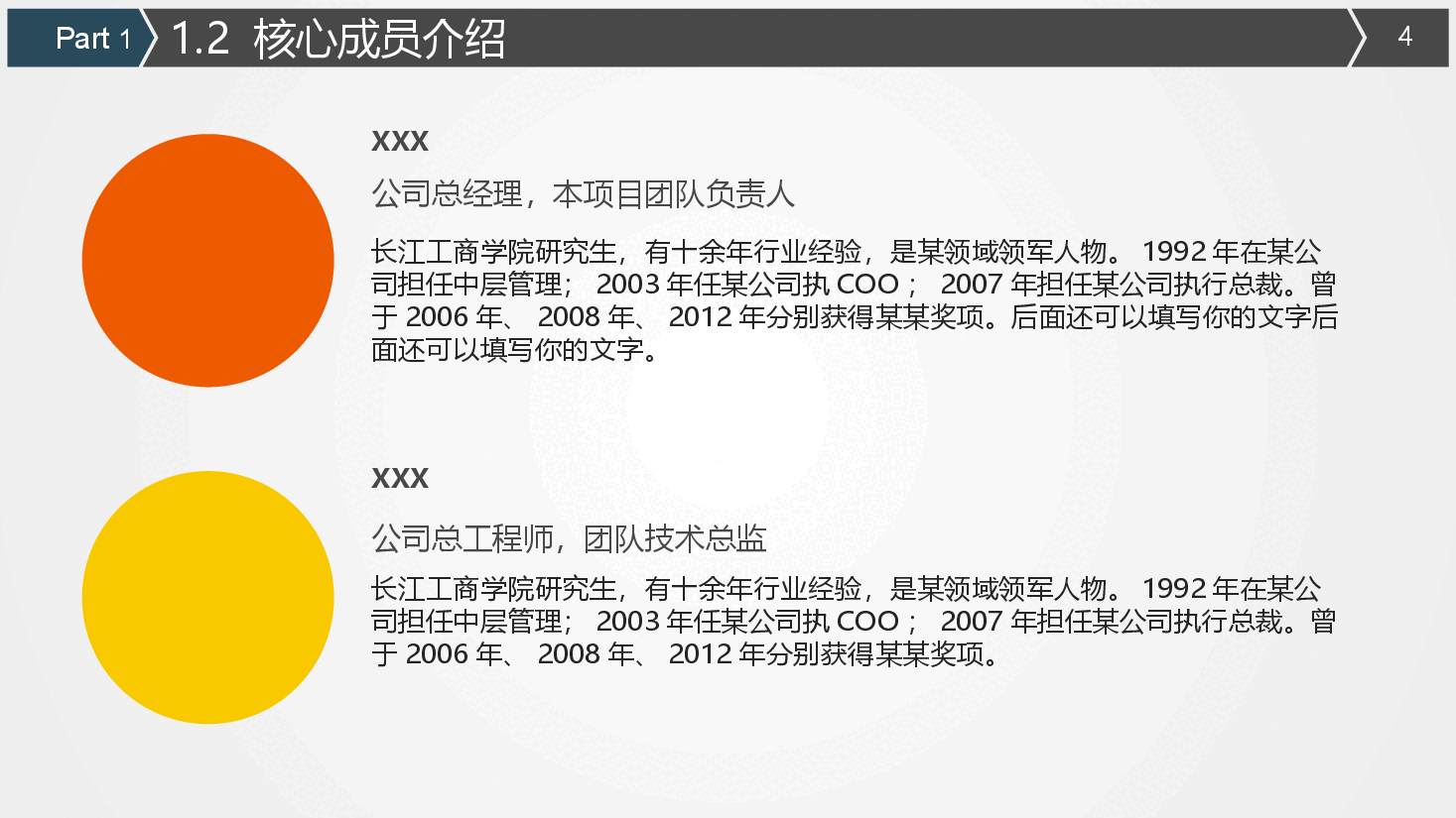 创业商业计划书模板1.pptx,第4页预览