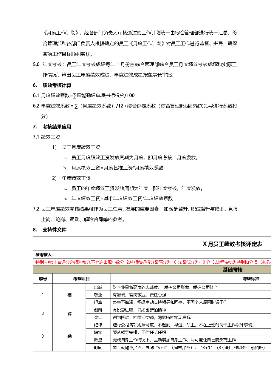 公司绩效管理办法制度.doc,第3页预览