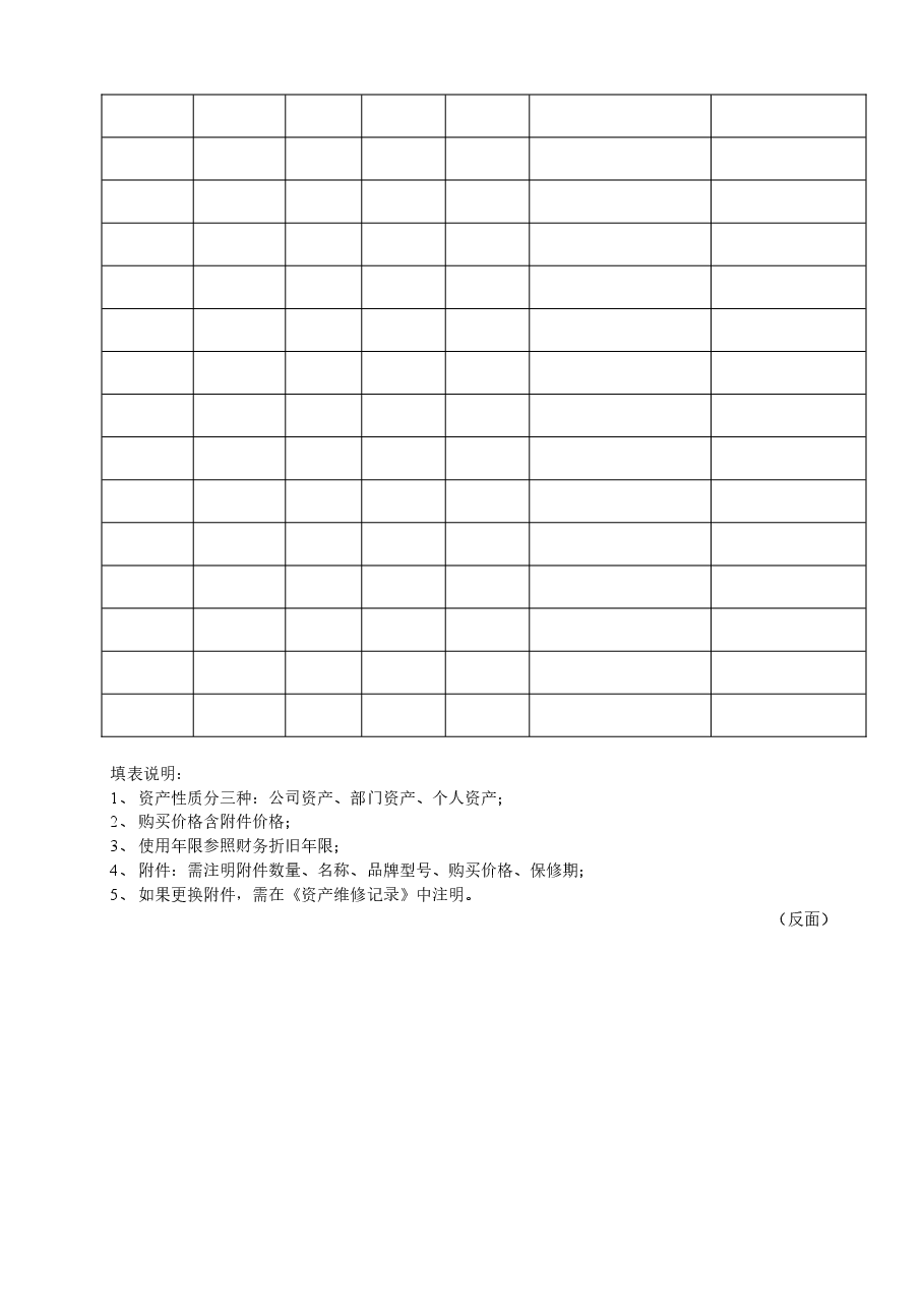 公司固定资产登记表.doc,第2页预览