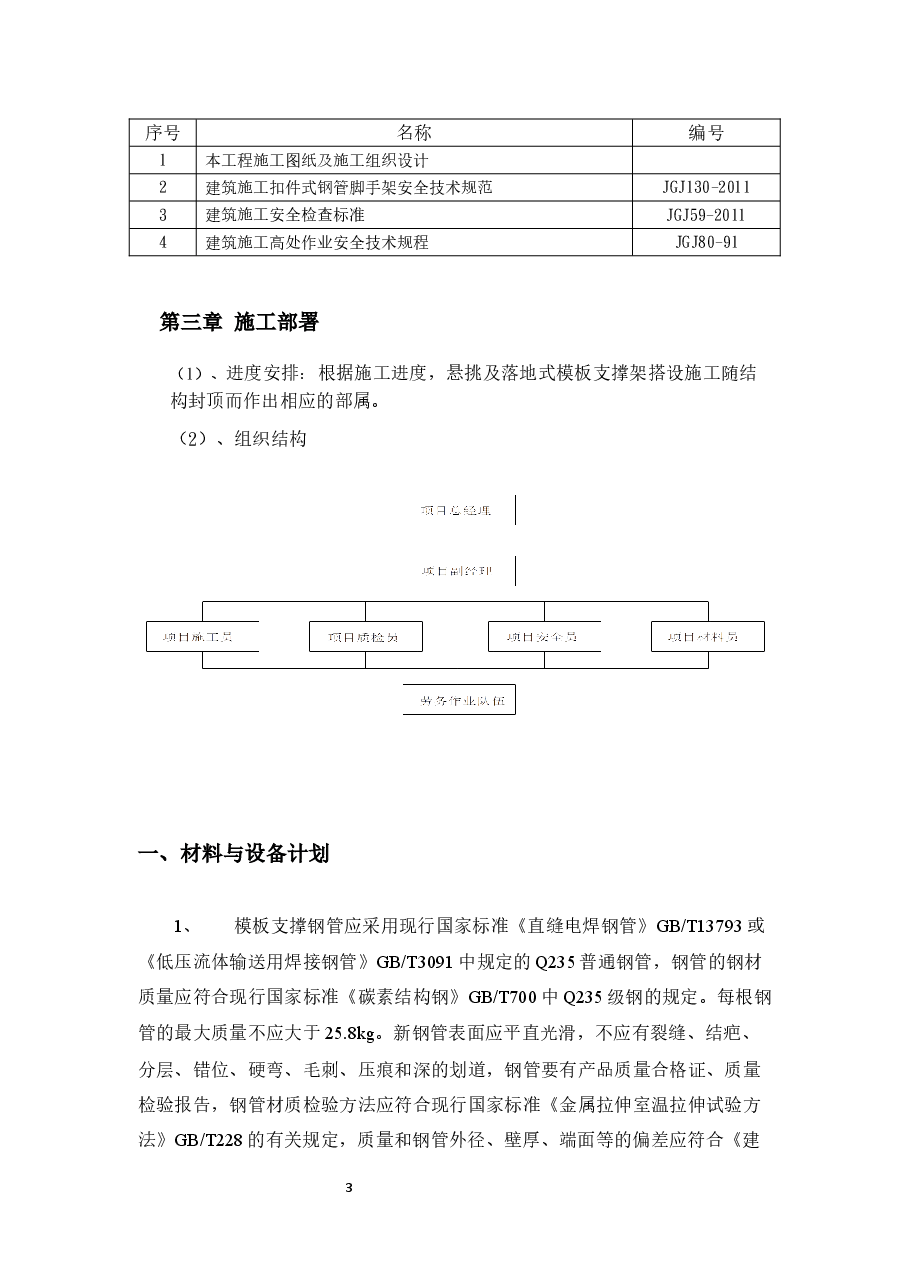 屋面花架悬挑及落地式施工方案.docx,第3页预览