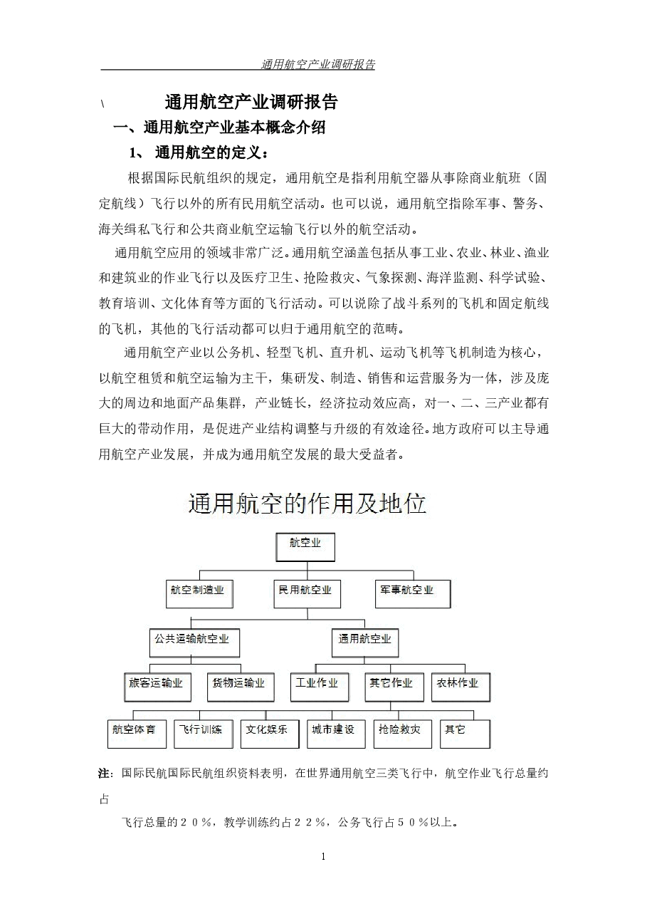 通航空产业调研报告.doc,第1页预览