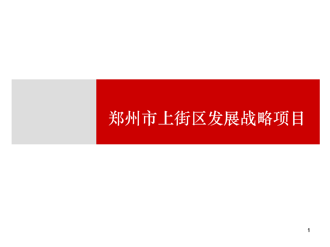 上街区城市发展战略项目.ppt,第1页预览