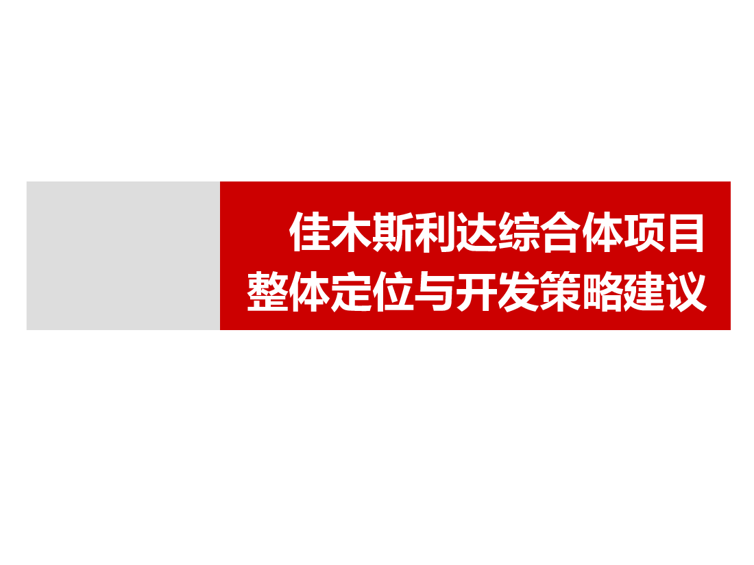 佳木斯利达综合体项目策划报告.ppt,第1页预览