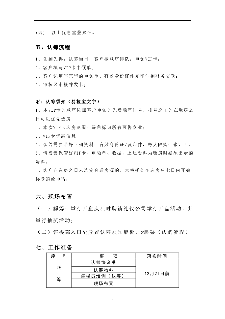 XX广场认筹方案.docx,第2页预览