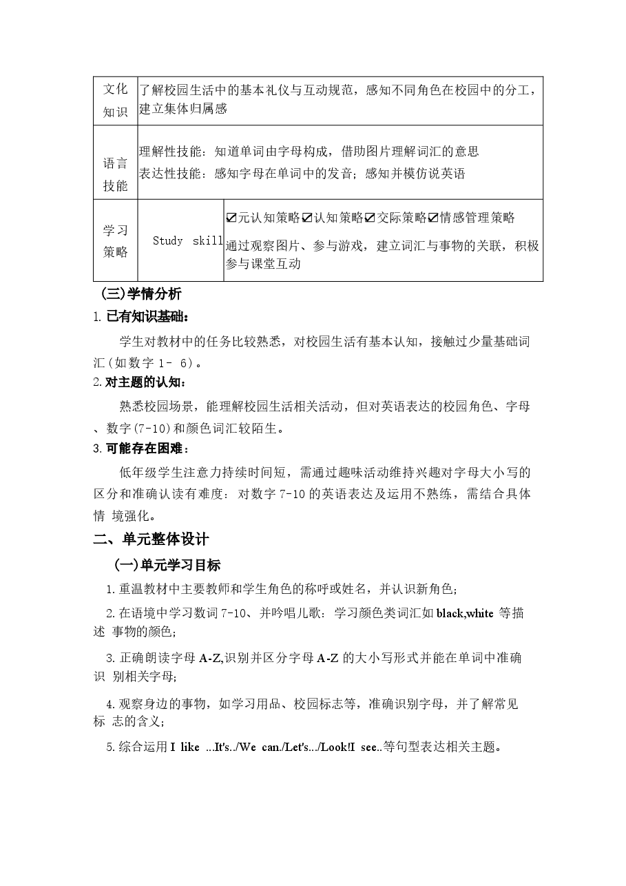 沪教版英语二年级上册全册教案(2026-2027学年).docx,第3页预览