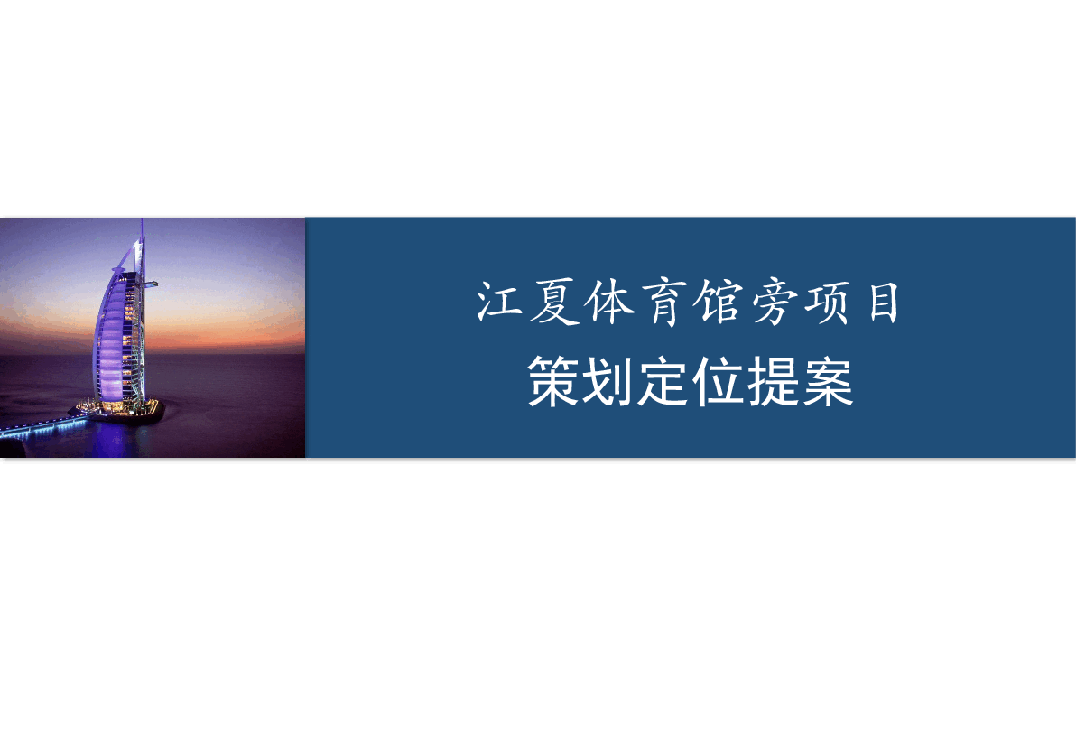 江夏体育馆旁项目定位策划报告.pptx,第1页预览