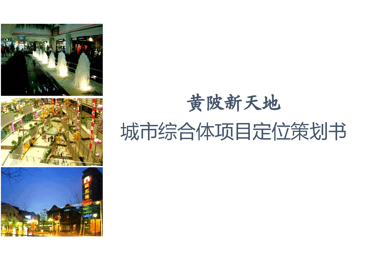 黄陂万基地产项目市调及定位策划报告.pptx,第1页预览
