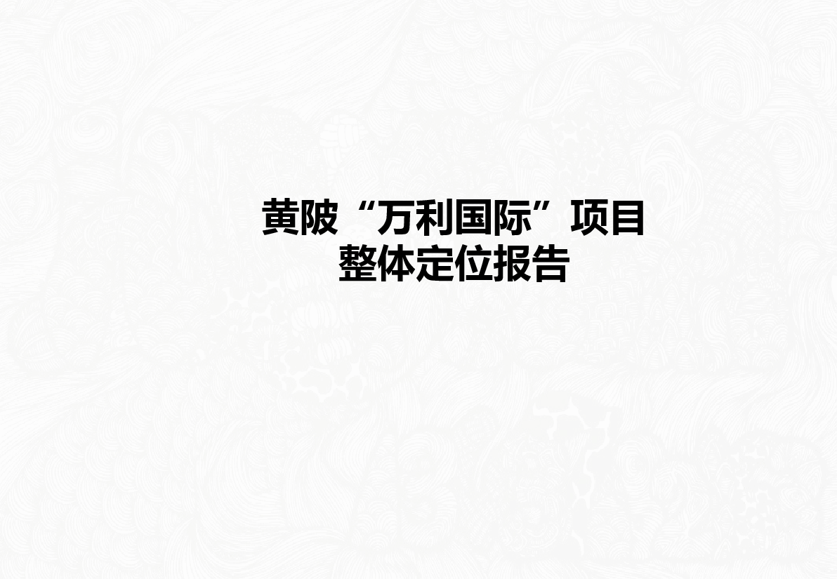 黄陂北国之春项目市场研究及定位报告.pptx,第1页预览