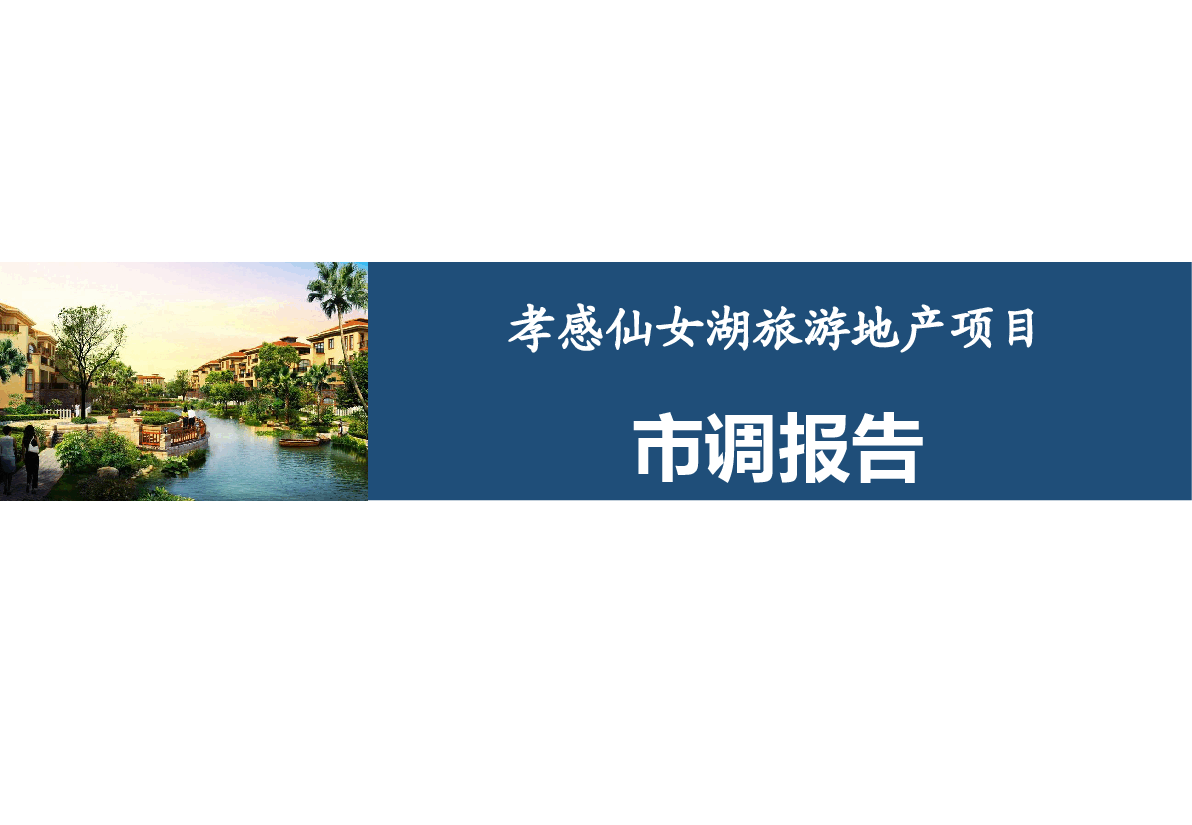 孝感仙女湖项目市调报告.pptx,第1页预览