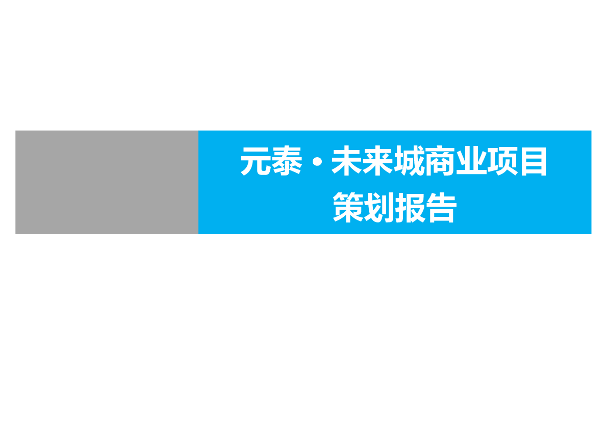仙桃元泰未来城市策划定位报告.pptx,第1页预览
