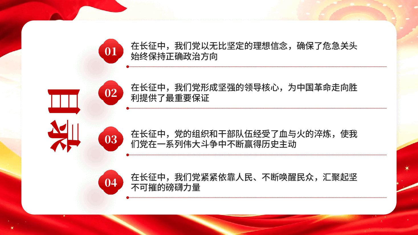从伟大长征中把握兴党强党的制胜之道(深入学习贯彻习近平新时代中国特色社会主义思想).pptx,第3页预览